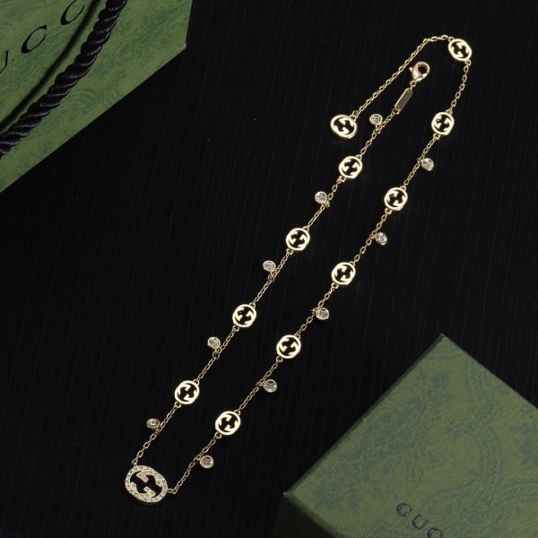 18K Double G Chain Necklace - 图片 5
