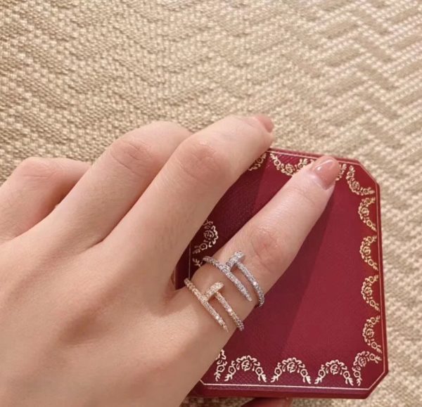 18K Juste Un Clou Diamond Ring - 图片 4