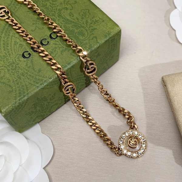 18K Double G Flower Necklace - 图片 2