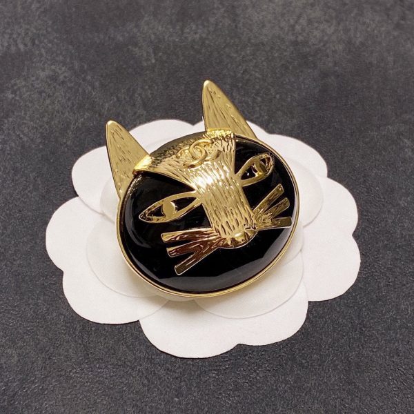 18K CC Cat Brooch - 图片 4