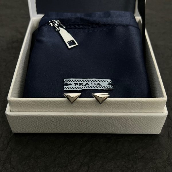 18K Pra Triangle Earrings - 图片 6