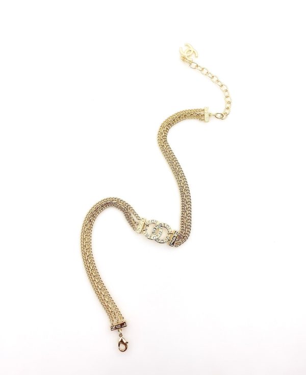 18K CC Chain Choker Necklace - Image 5