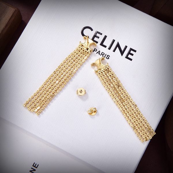 18K Triomphe Precious Tassels Earrings - 图片 2