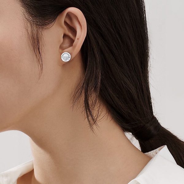 18K Return to Tiffany Circle Stud Earrings - 图片 5
