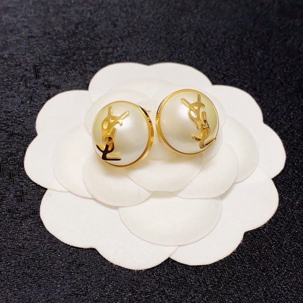 18K Saint White & Red Earrings - 图片 3