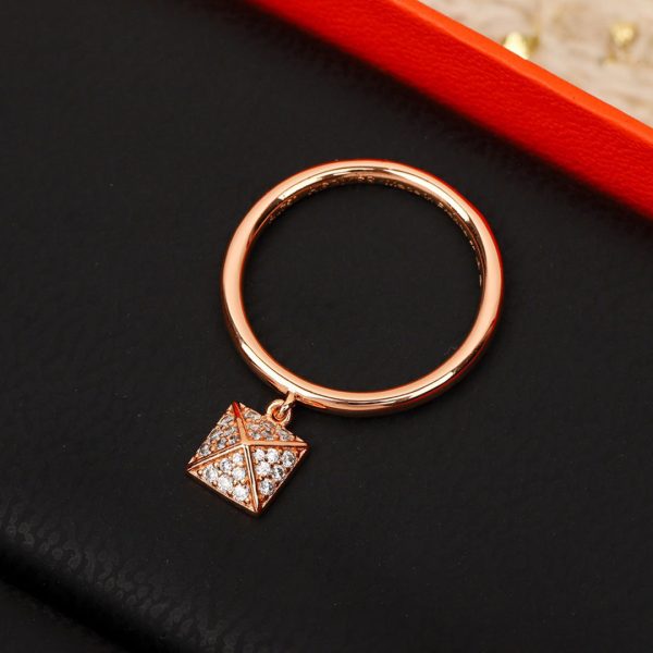 18K Chaine D'ancre Verso H Ring