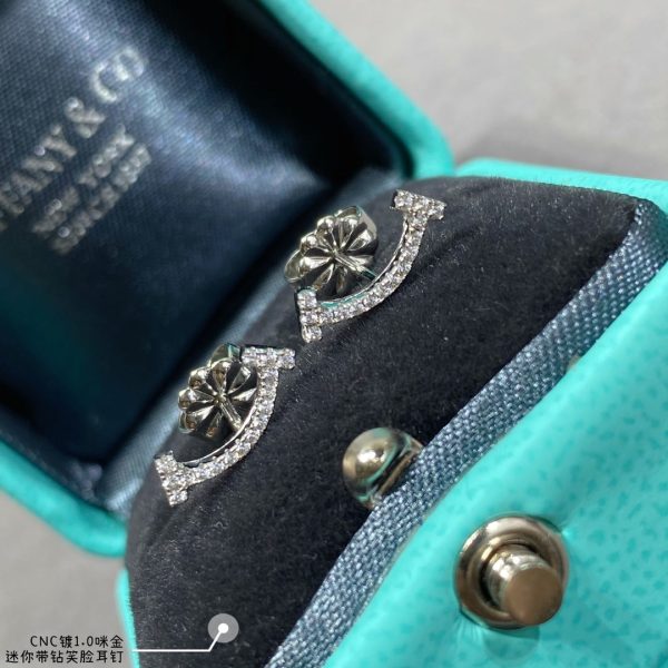 18K T Smile Diamonds Earrings - 图片 2