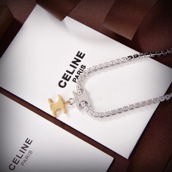 18K Triomphe Crystals Link Necklace - 图片 4