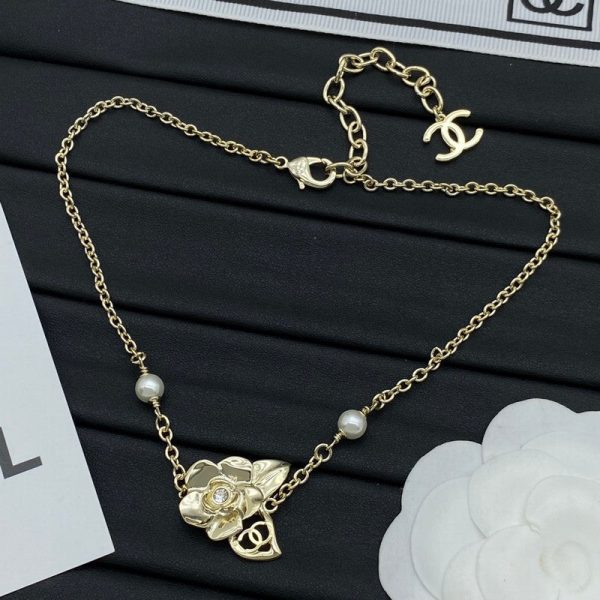 18K CC Camellia Necklace - Image 4