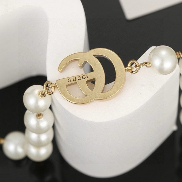 18K Double G Pearl Necklace - 图片 4