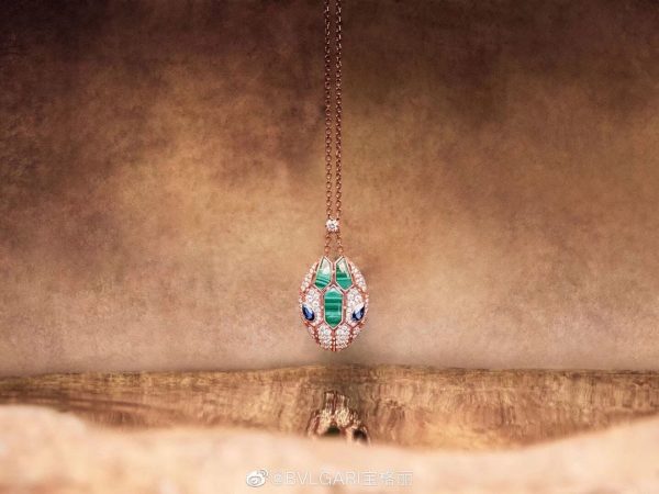 18K BV Serpenti Malachite Necklace - 图片 5
