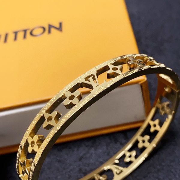 18K Louis Crystal Hollow Bracelet - 图片 7