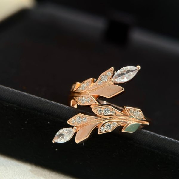 18K T Victoria Vine Bypass Ring - 图片 7