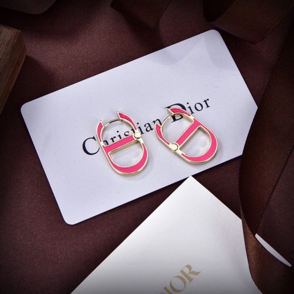 18K CD 30 Montaigne Pink Earring - 图片 5