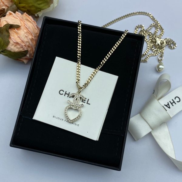18K CC Heart Chain Necklace - 图片 2