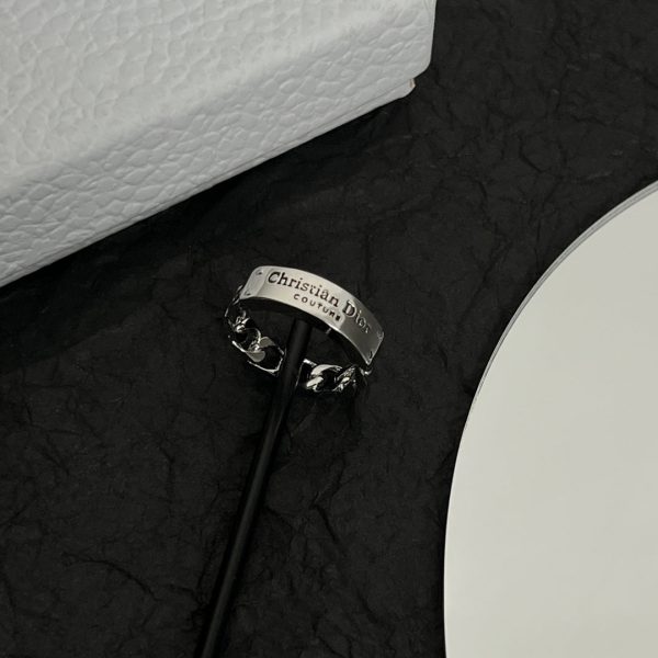 18K CD Couture Chain Link Ring - 图片 4