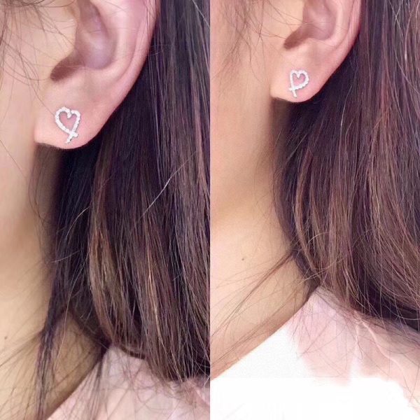 18K T Diamond Earrings - 图片 3
