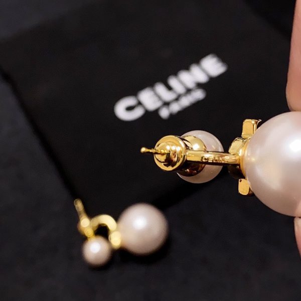 18K Triomphe Pearl Earrings - 图片 5