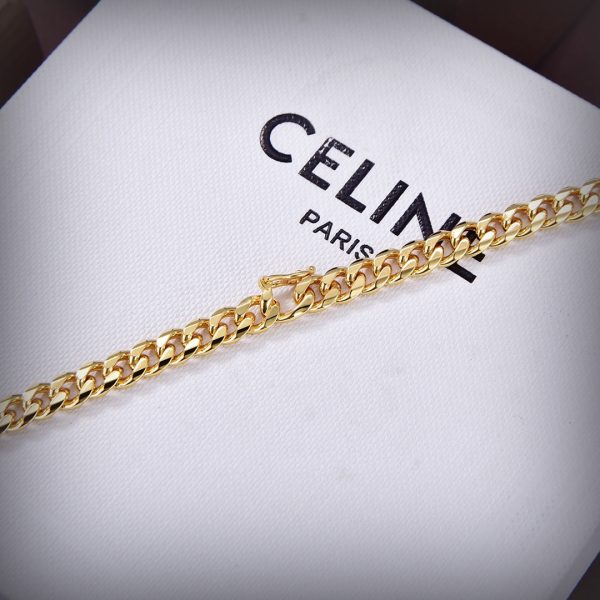 18K CD Triomphe Small Gourmette Necklace - 图片 9