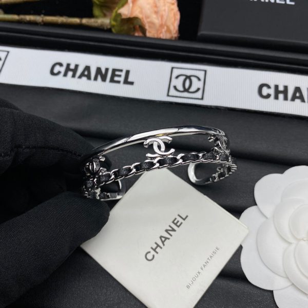 18K CC Crystals Open Bracelet - Image 5