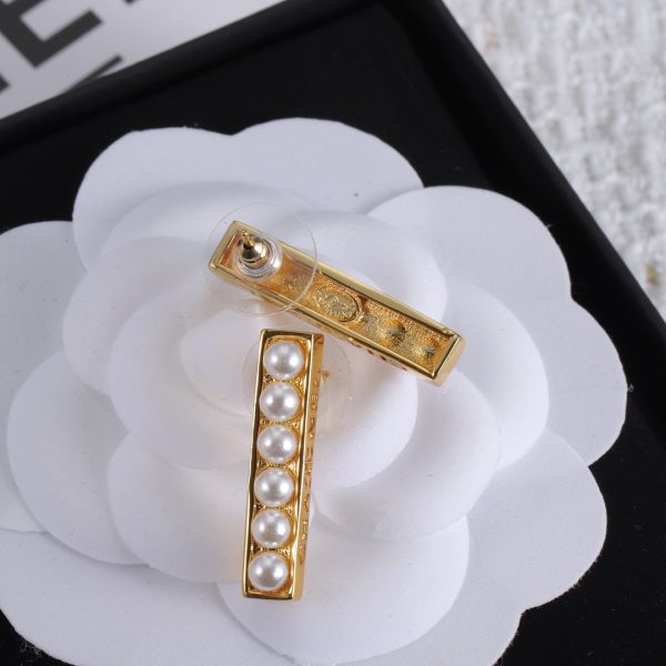 18K CC Pearls Earrings - 图片 5
