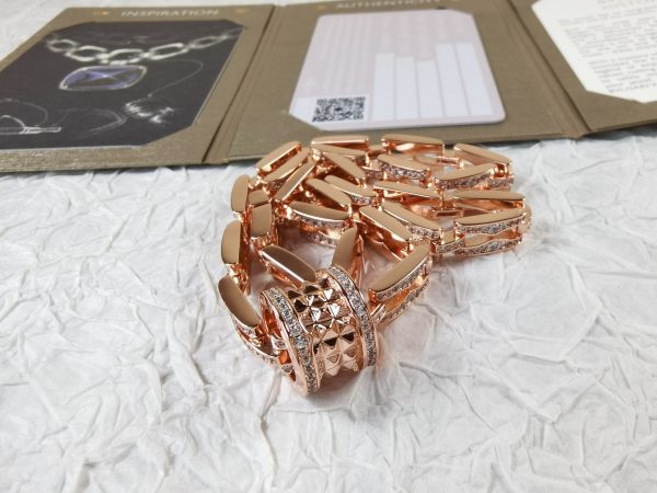 18K B.ZERO1  Diamonds Chain Link Necklace - 图片 24