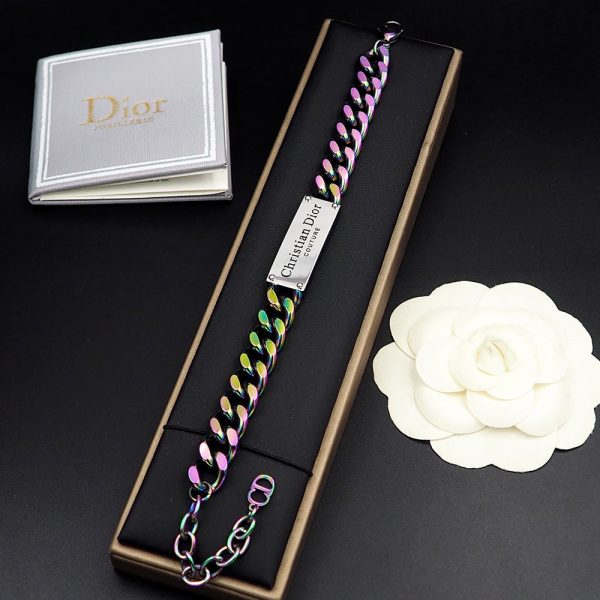 18K CD Couture Chain Link Bracelet - 图片 5