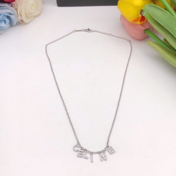 18K CE Script Necklace - 图片 5