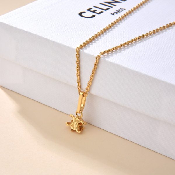 18K Triomphe Solitaire Necklace - 图片 3