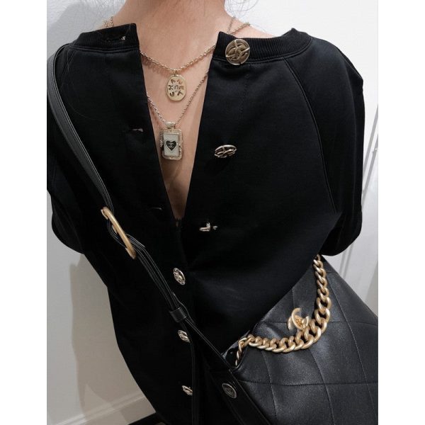 18K CC Script Necklace - 图片 2