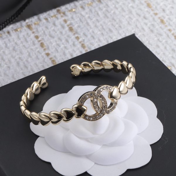 18K CC Diamond Open Bracelet - Image 5