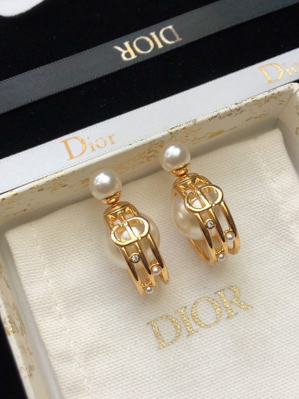 18K CD D-Backstage Earrings - 图片 8