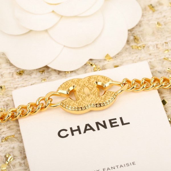 18K CC White Logo Choker Necklace - 图片 4