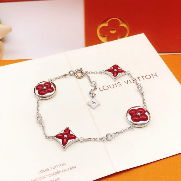18K Louis Blossom Red Flower Bracelet - 图片 7