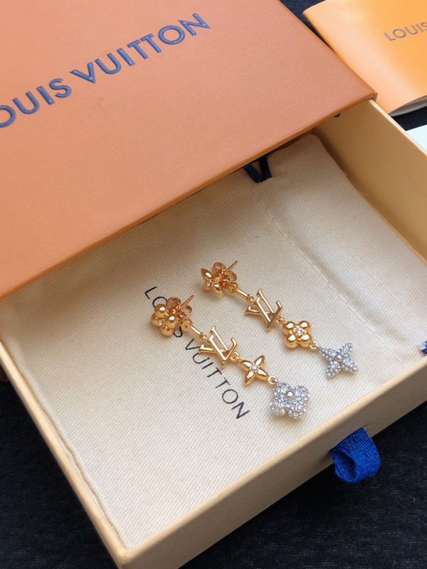 18K Louis Monogram Earrings - 图片 5