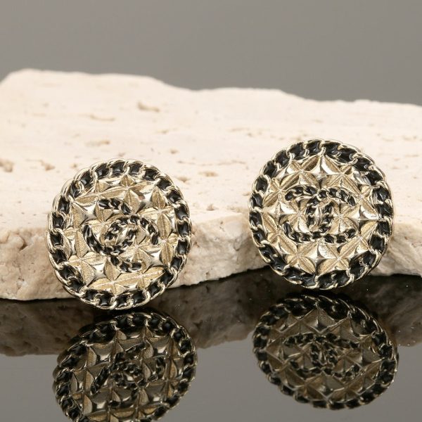 18K CC Strass Earrings - 图片 7