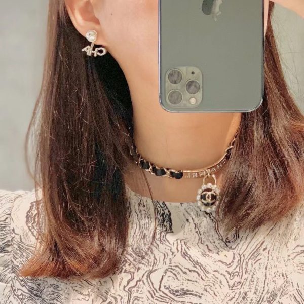 18K CC Pearls Choker Necklace - 图片 6