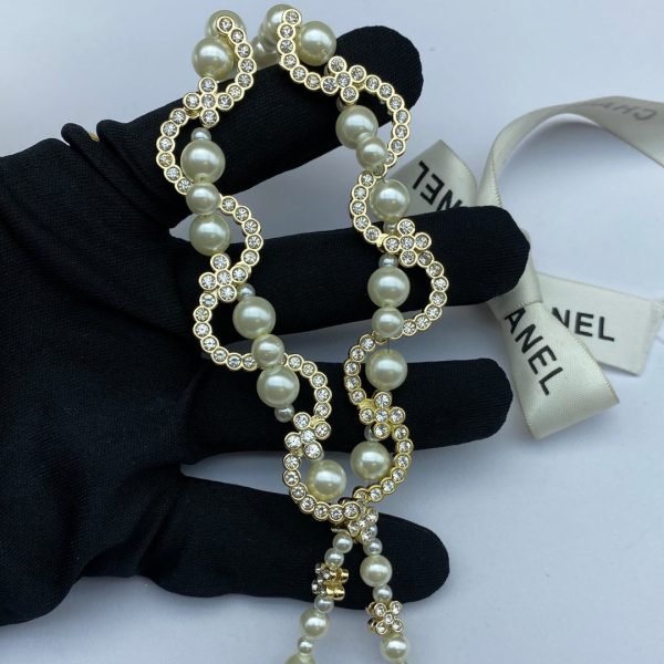 18K CC Pearl Chain Necklace - 图片 4