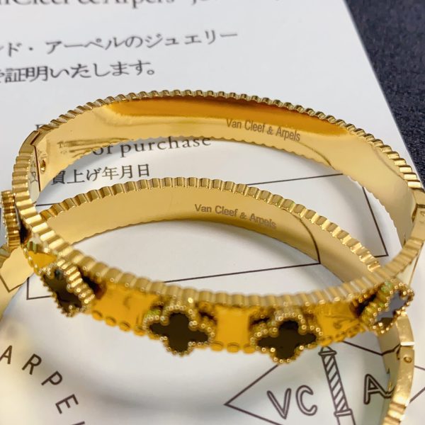 18K Perlée Clovers Bracelet - 图片 7