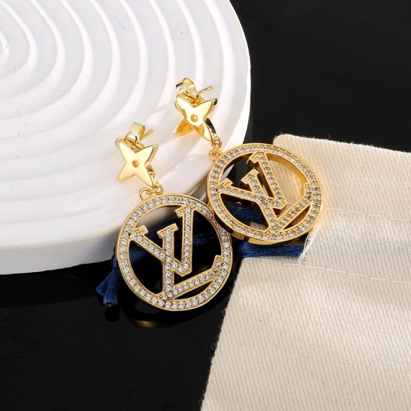 18K Louis Star Pendant Earrings - 图片 5