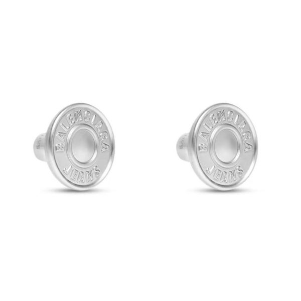18K BB Cirle Earrings - Image 3