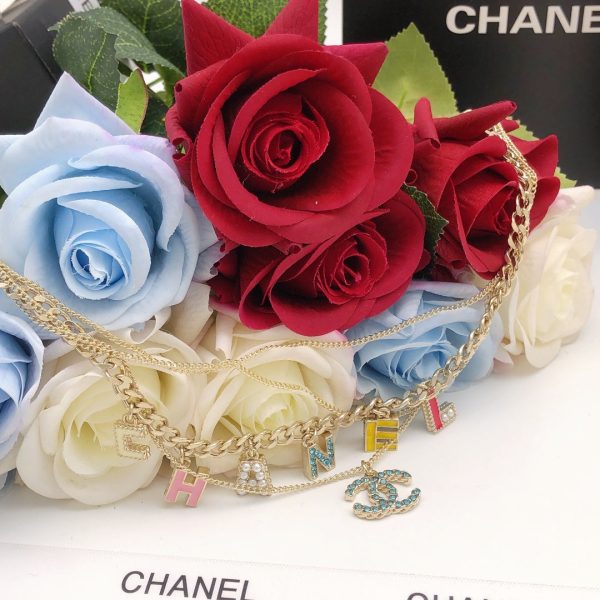 18K CC Color Typo Necklace - Image 7