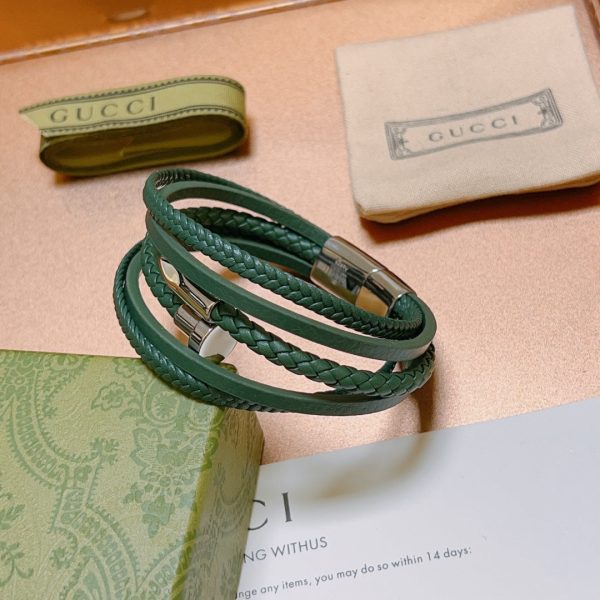 18K Double G Anger Forrest Green Bracelet - 图片 3
