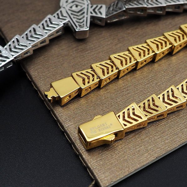 18K BV Serpenti Viper Full Pavé Diamonds Necklace - 图片 9