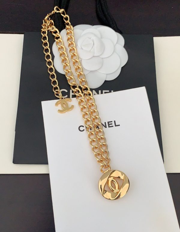 18K CC Diamond Chain Necklace - Image 5