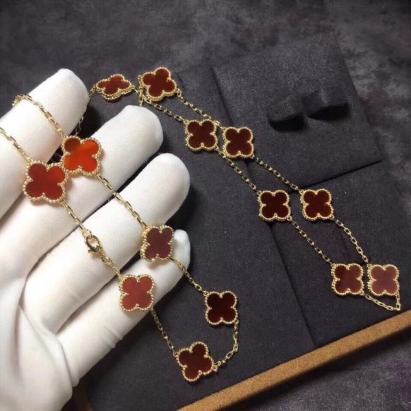 18K Vintage Alhambra 20 Motifs Long Necklace - 图片 4