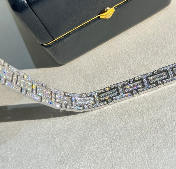18K Diamond Chain H Bracelet - 图片 7