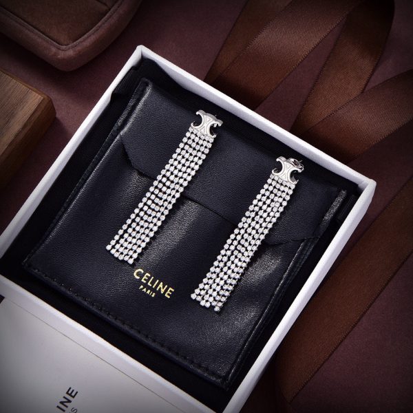 18K Triomphe Precious Tassels Earrings - 图片 5