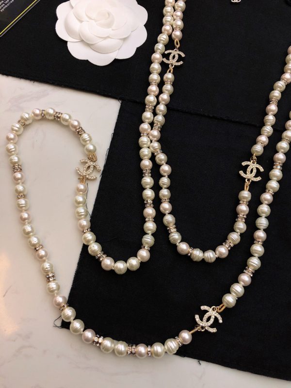 18K CC Pearl Choker Necklace - 图片 6