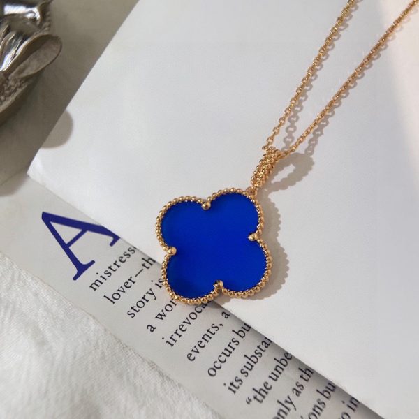 18K Magic Alhambra Agate Clover Necklace - 图片 8